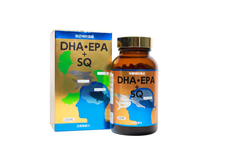 Hộp và lọ DHA·EPA + SQ, 330 viên nang mềm